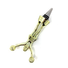 Cheerleader Wine Bottle Stopper - Handmade with Stainless Steel Base and Repurposed Trophy Top