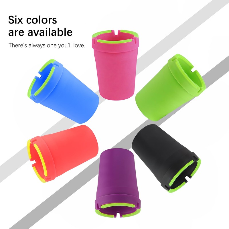 Smokeless Ashtray,Portable Car Ashtrays for Cup Holder Smell Proof,Multifunctional Ashtray