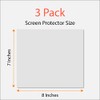 Universal Trimmable Screen Protector for All Mini Navigation (3-Pack), Anti-Glare