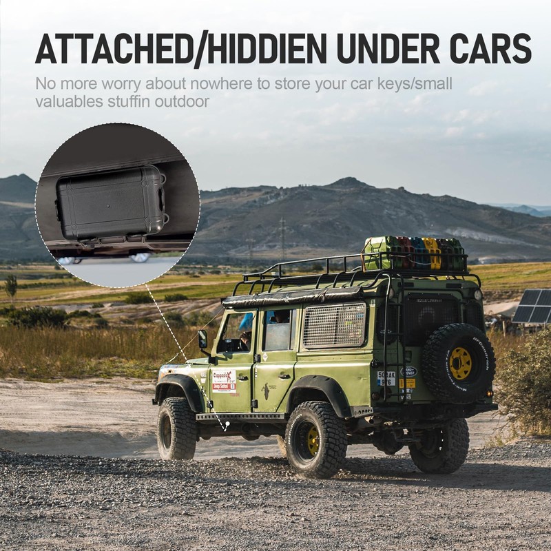 MAILADA Magnetic Key Box,Magnet Key Holder Under car,Hide a Key
