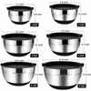 LMETJMA Stainless Steel Mixing Bowls Set of 5 - Durable