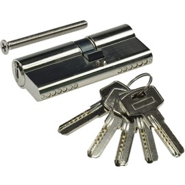 Lock Cylinder Profile Cylinder Door Cylinder for DIN Mortice Locks Increased Security Cylinder with 5 Security Keys 70 mm 40 + 30 mm
