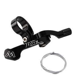 JFOYH Mountain Bike Dropper Post Remote Lever Kit for External and Internal Routing Dropper Seatpost - Black