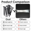 100Pcs Nylon Universal Cable Tie Buckle,Upgrade Self Locking Zip Tie