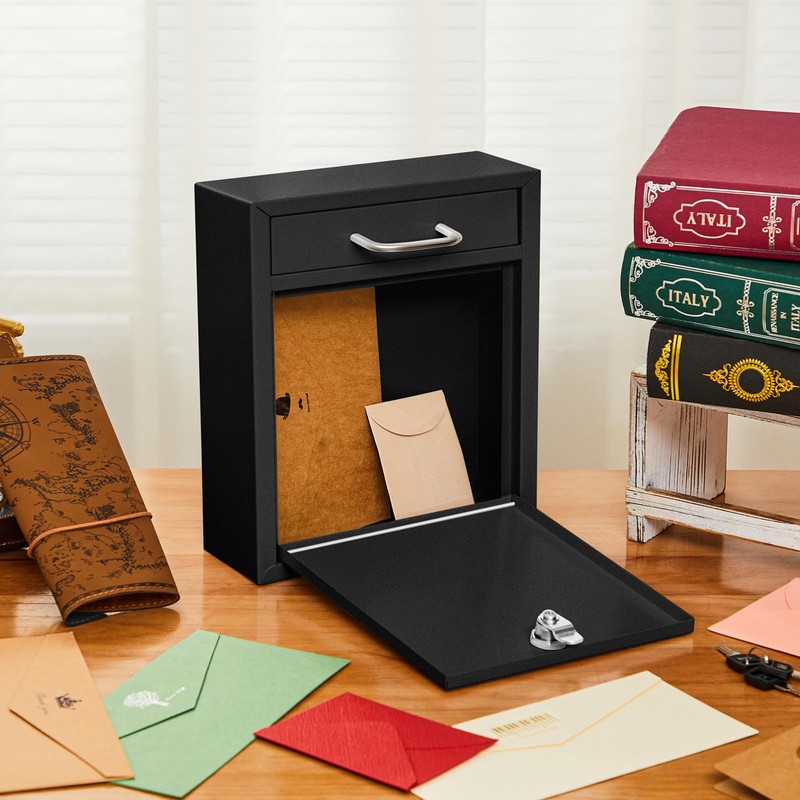 Yaocom Locking Mailbox with Key for Outdoor 10 x 7