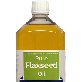 OURONS Flaxseed Oil For Horses & Dogs Coats Food Grade 1 Litre Pure Cold Pressed Virgin Premium Oil