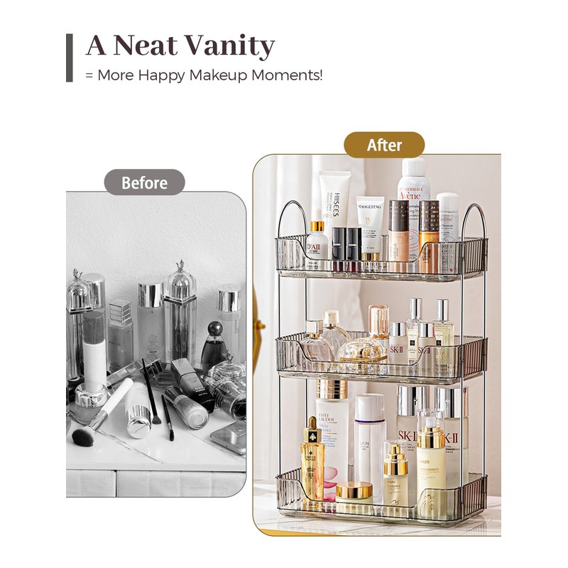 Aveniee Bathroom Counter Organizer, 3 Tier Perfume Skin Care Countertop