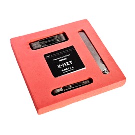 K-MET Thread Pitch Gauge Set - Metric (mm) - 60°, Whitworth - 55° and Feeler Gauge Set