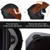 ILM Motorcycle Dual Visor Flip up Modular Full Face Helmet