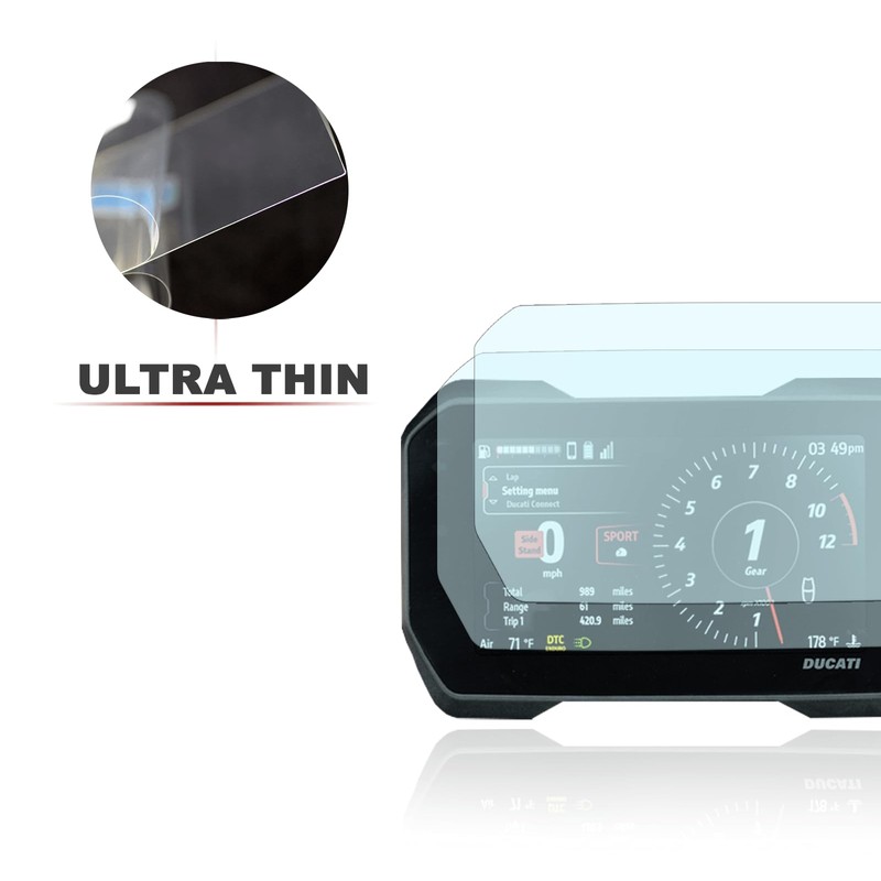 Pack of 2 Speedometer Screen Protectors for Ducati Multistrada V4S