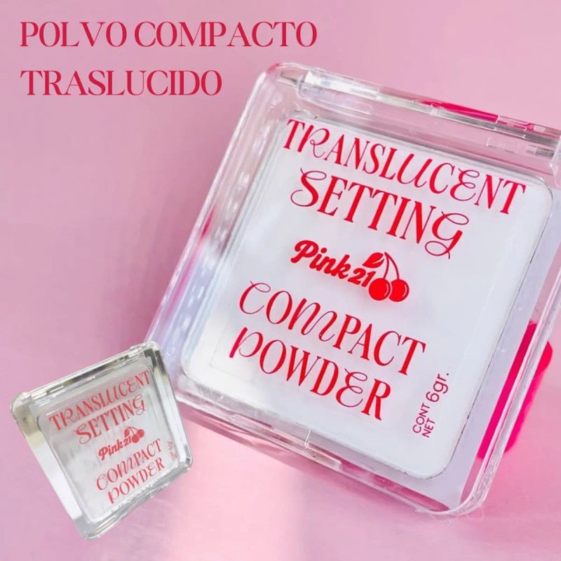 Polvo Fijador Traslucido Compacto Pink 21