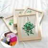 16 Pcs/Set Embroidery Linen Fabric, Embroidery Linen Cloth Needlework Fabric,Quilting