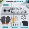 Adjustable Stainless Steel Glass Bottle Cutter Kit with Safety Gloves