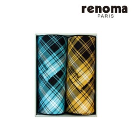 Renoma 대구백화점 레노마남녀 2매세트 손수건 (R146) Daegu Department Store Renoma Unisex 2-Piece Handkerchief Set (R146)