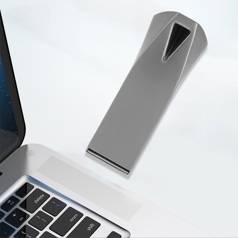 U Disk Mini Metal Portable Gray USB 2.0 Flash Drive