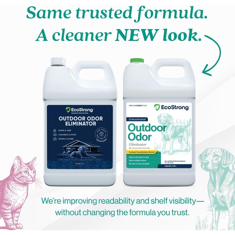 Eco Strong Outdoor Odor Eliminator Outside Dog Urine Enzyme Cleaner
