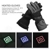 1Pair Electric Heated Gloves Warm Touch Screen Removable Graphene Heating
