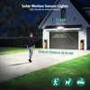 3000LM Solar Lights outdoor, 5 Adjustable Heads Solar Motion Sensor