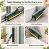 3-in-1 Floor Scrub Brush with Extra-Stiff Bristles – 40.55" Long