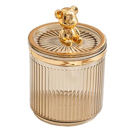 narunaru Cute Acrylic Trinket Box, Cotton, Toothpick, Interior Decoration, Lid Included