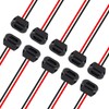 DWEII 10PCS Type-C Female Chassis Waterproof 2P Solder Wire Type