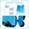 WILDPARTY Fairy Costume Kids Set, Butterfly Wings Tutu Hair Clips