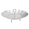 Foldable Vegetable Steam Basket No Warping 304 Stainless Steel Folding