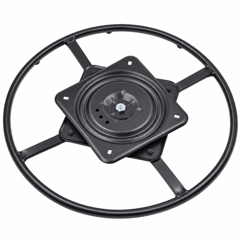 Heavy Duty Q235B Steel Recliner Swivel Ring Base with 10