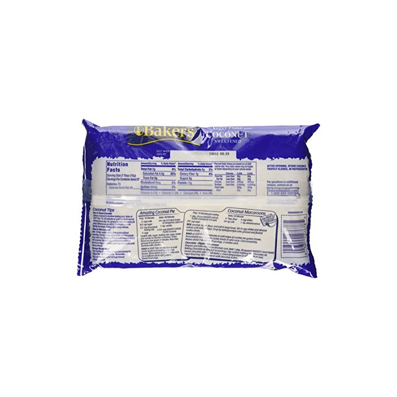 Bakers Angel Flake Sweetened Coconut 14 oz (Pack of 2)