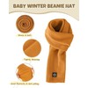 Baby Beanie Mittens Scarf Set,Toddler Kids Winter Hat and Thermal