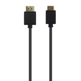 LOKEKE 4K Mini HDMI to HDMI 2.0 Cable Cord, Standard HDMI Male to Mini HDMI Male Cable Adapter 4K*2K@60Hz Ethernet 3D Audio Return(0.6M/1.96FT)