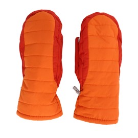 1 Pair Children Kids Warm Gloves Windproof Waterproof Thicken for Winter Snow Ski Mittens Gloves Orange