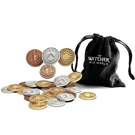 The Witcher Board Game Metal Coins Component Upgrade | Fantasy Game | Adventure Game | Strategy Game for Adults | Ages 14+ | 1-5 Players | Avg. Playtime 90-150 Minutes | Made by Go On Board
