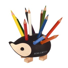 Kohinol 9960S12001 9960 Hedgehog Colored Pencil Stand, Brown, 12 Color Set