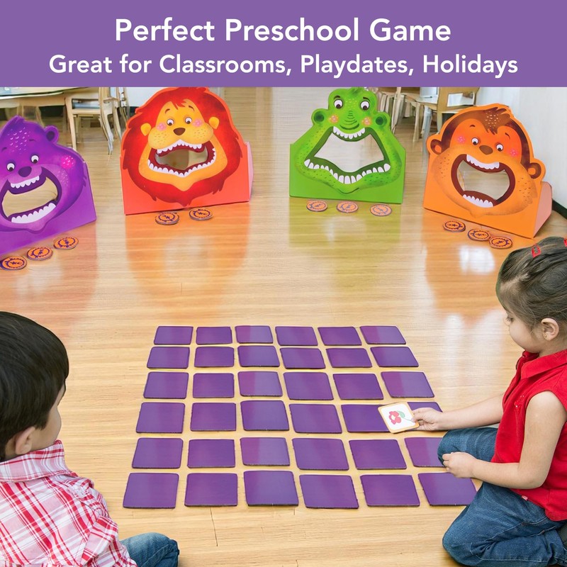 Chalk and Chuckles Hungry Four Animals-Memory & Movement Game for