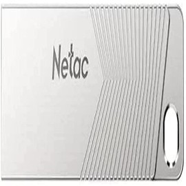 Netac 32GB USB 3.2 Memory Pen, UM1, Zinc Alloy Casing, Key Ring, Pearl Nickel Colour