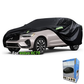 Custom-Fit for Volvo Car Cover, Automobiles All Weather Waterproof, Car Cover All Weather Snowproof UV Protection Windproof Outdoor Full car Cover (for Volvo XC70)