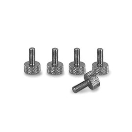 PrecisionGeek M3.5 x 10mm Flat Knurled Thumb Screws (Set of 5) - Stainless Steel