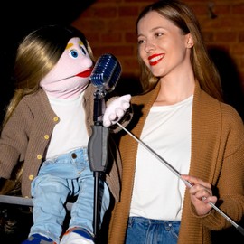 Ouligay 2 Pcs 21 inch Adjustable Puppet Handles Arm Control Rod, Metal Puppet Stick Accessory, Retractable Puppets Tools for Puppets