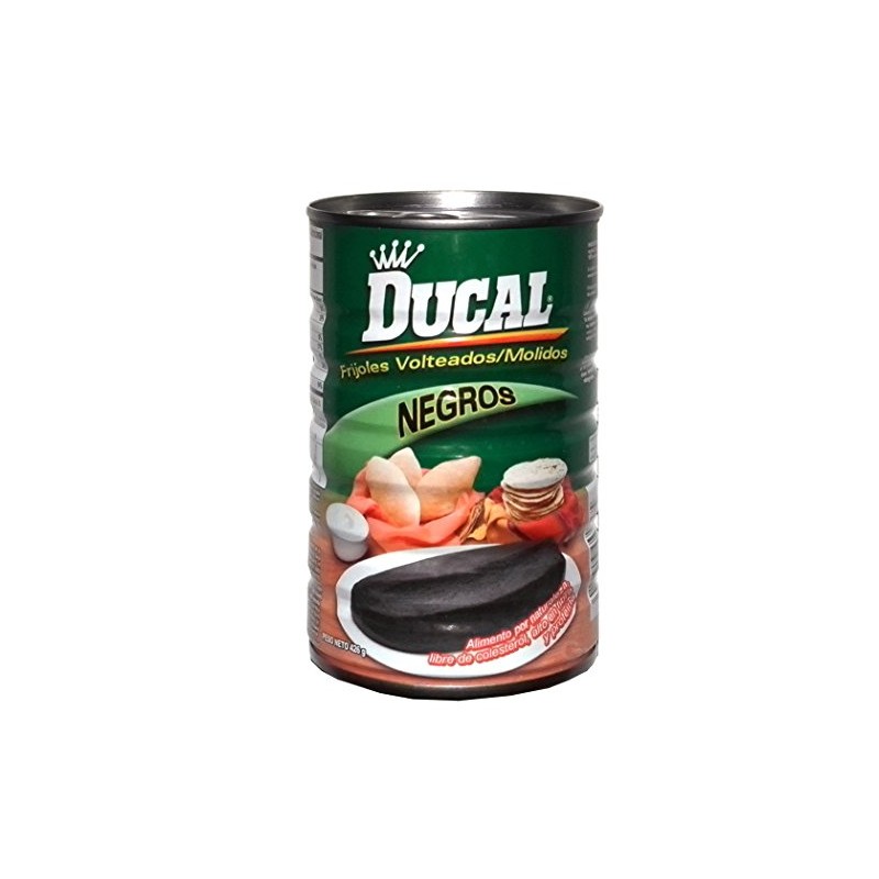 Ducal Refried Black Beans 15 oz - Frijoles Negros Refritos