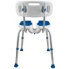 PCP Shower Safety Seat, Cutout for Easy Cleaning, Non-Slip Bath