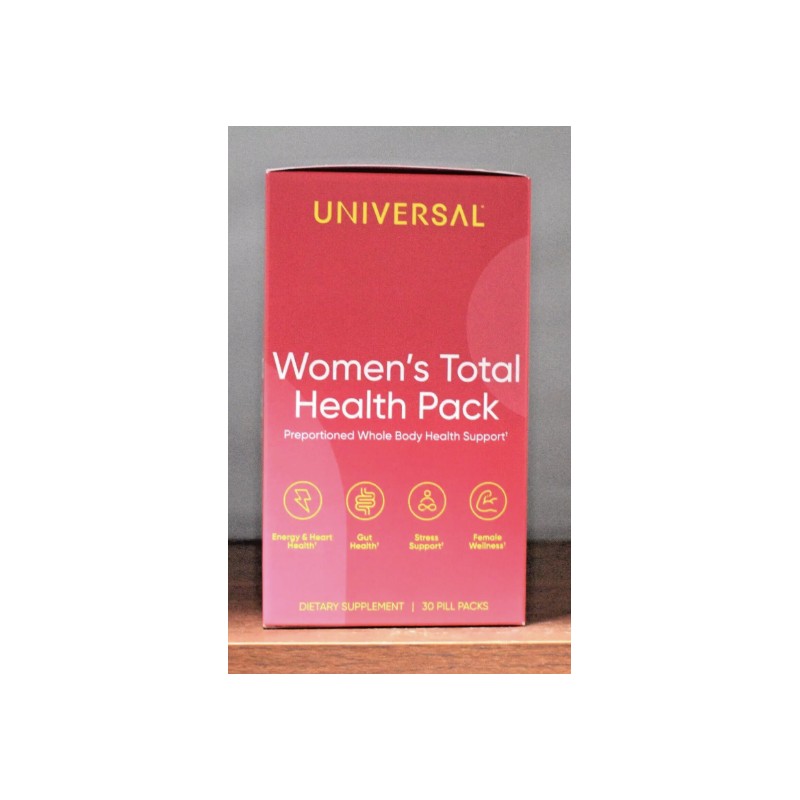 Universal Nutrition Women's Total Health Pack 30 Pill Packs Women