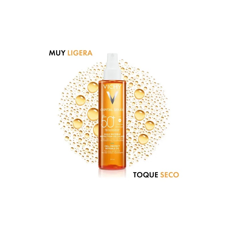 Protector Celular En Aceite Vichy Capital Soleil 50FPS 200ml