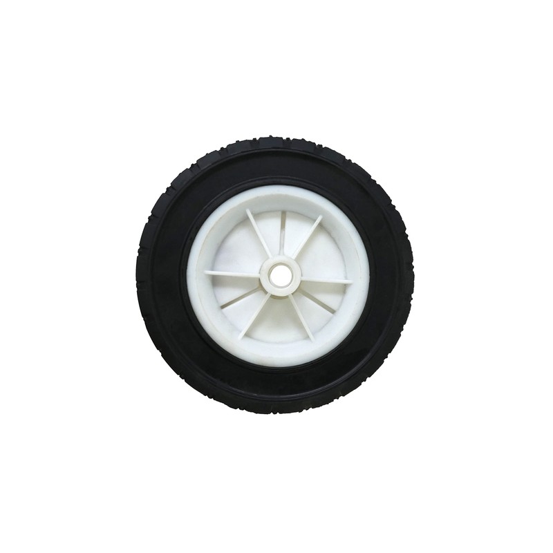 Shepherd Hardware 9610 6-Inch Semi-Pneumatic Rubber Replacement Tire, Plastic Wheel,