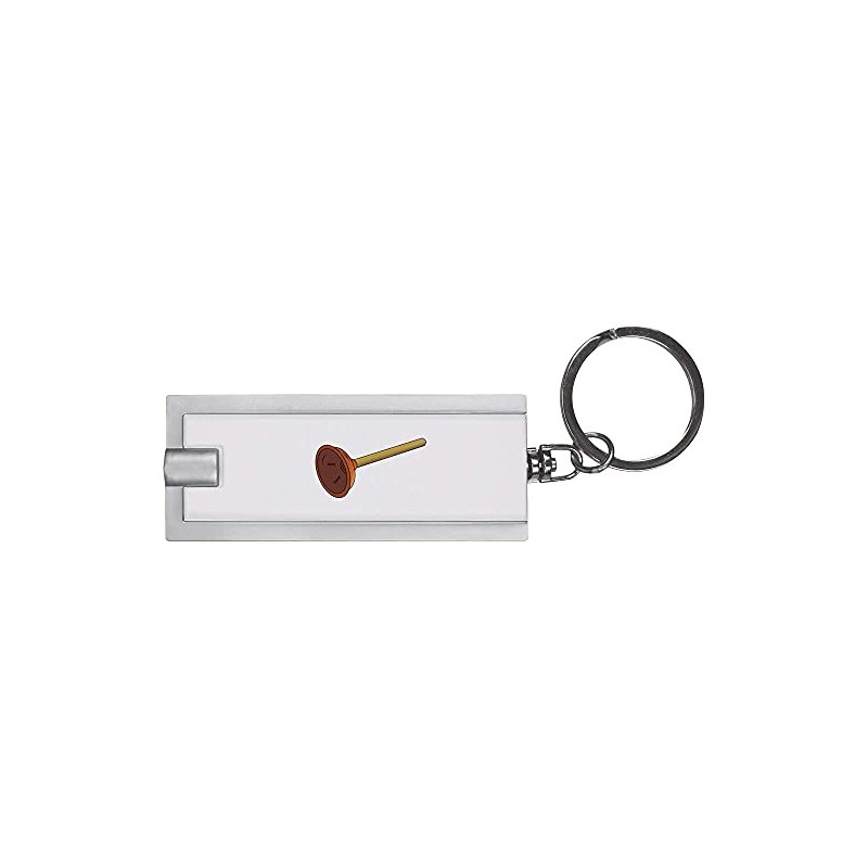 Azeeda 'Toilet Plunger' Keyring LED Torch (KT00021246)