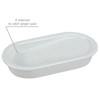 EIKS Ceramics Grater Plate for Ginger Garlic Wasabi Daikon Fruits