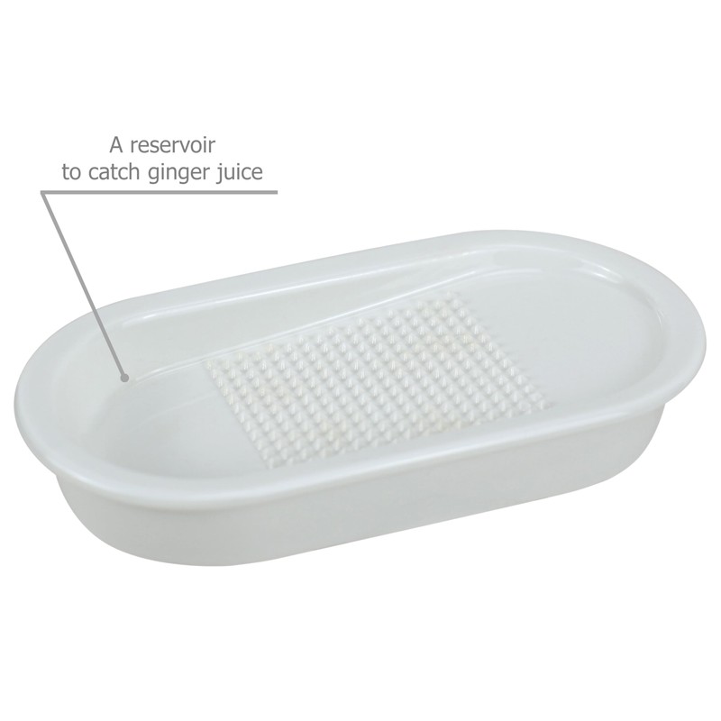 EIKS Ceramics Grater Plate for Ginger Garlic Wasabi Daikon Fruits