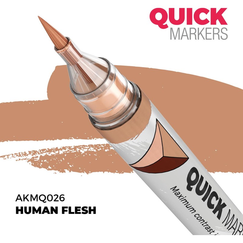 AK Interactive AKMQ103 Quick Marker Human 5 Color Set Model