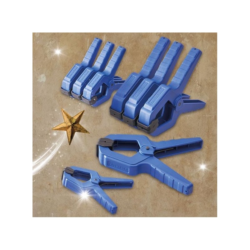 Faithfull 8 Piece Spring Clamp Set: 4 x 50mm 4