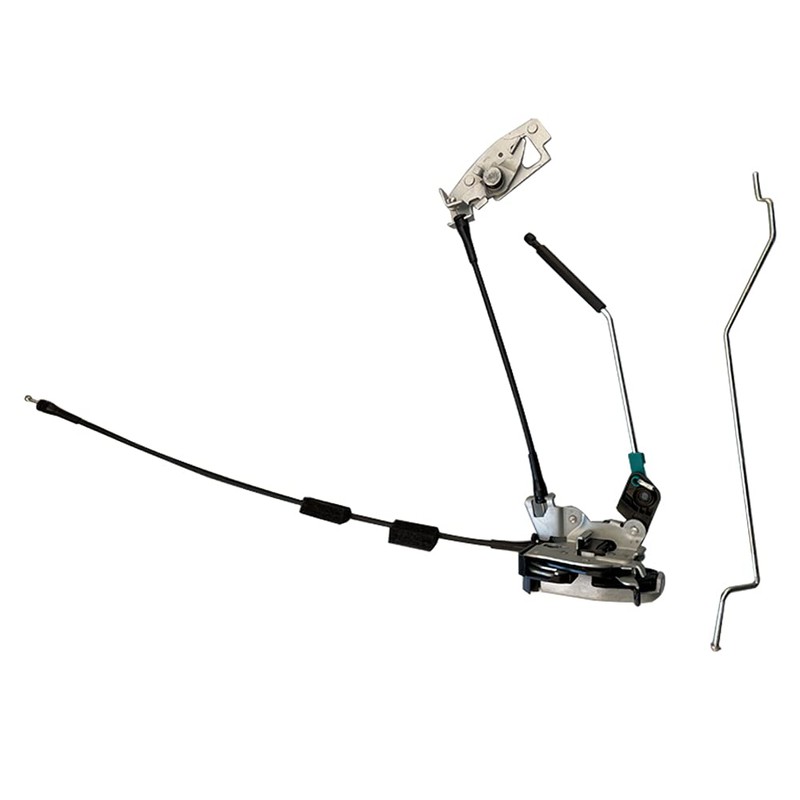 GrteRokky Rear Right door latch assembly w/cable&rod Compatible for 1992-2014